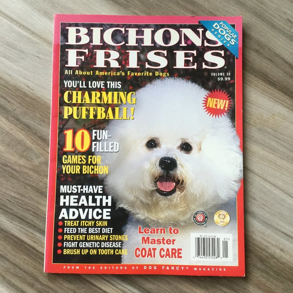 Vintage Bichon Frise Magazine Dog Fancy